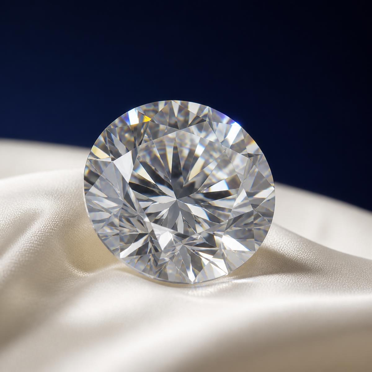 A loose lab-grown diamond